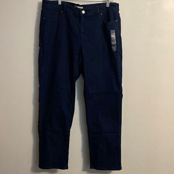 Lane Bryant Essential denim midrise straight jeans, size 20 - Picture 1 of 3